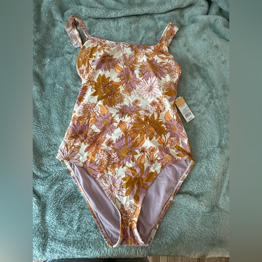 Elegant Floral One Piece Swimsuit